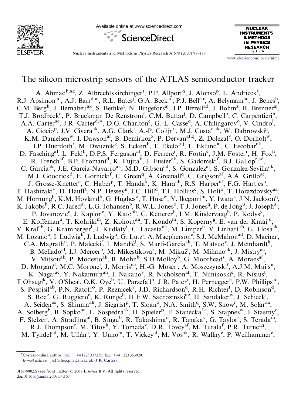 The silicon microstrip sensors of the ATLAS semiconductor tracker