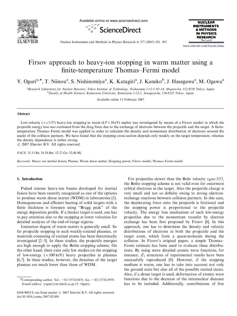 Firsov approach to heavy-ion stopping in warm matter using a finite-temperature Thomas–Fermi model