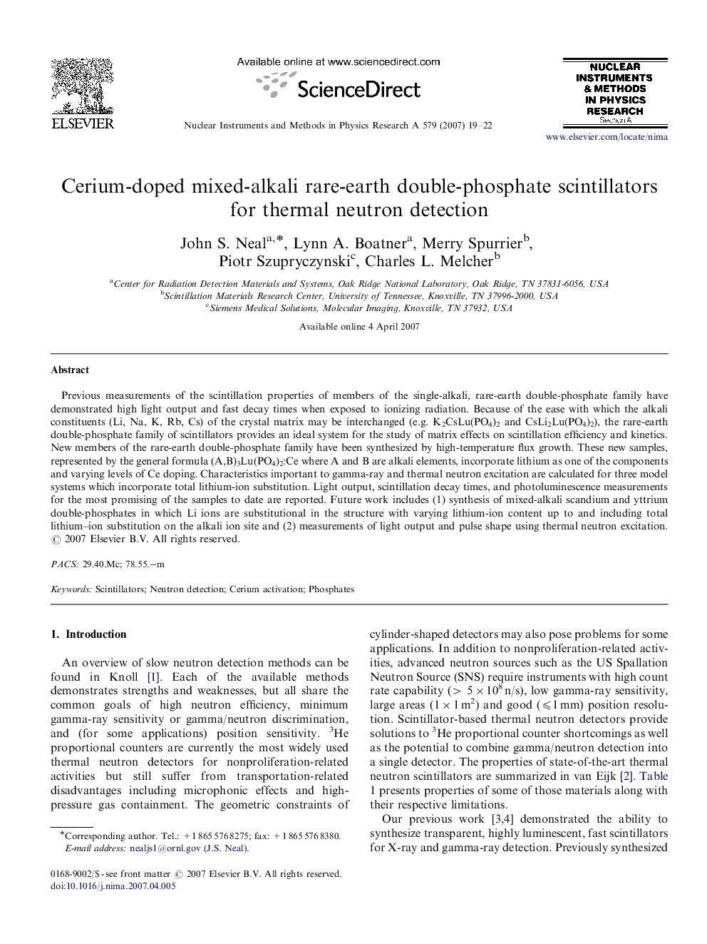 Cerium-doped mixed-alkali rare-earth double-phosphate scintillators for thermal neutron detection