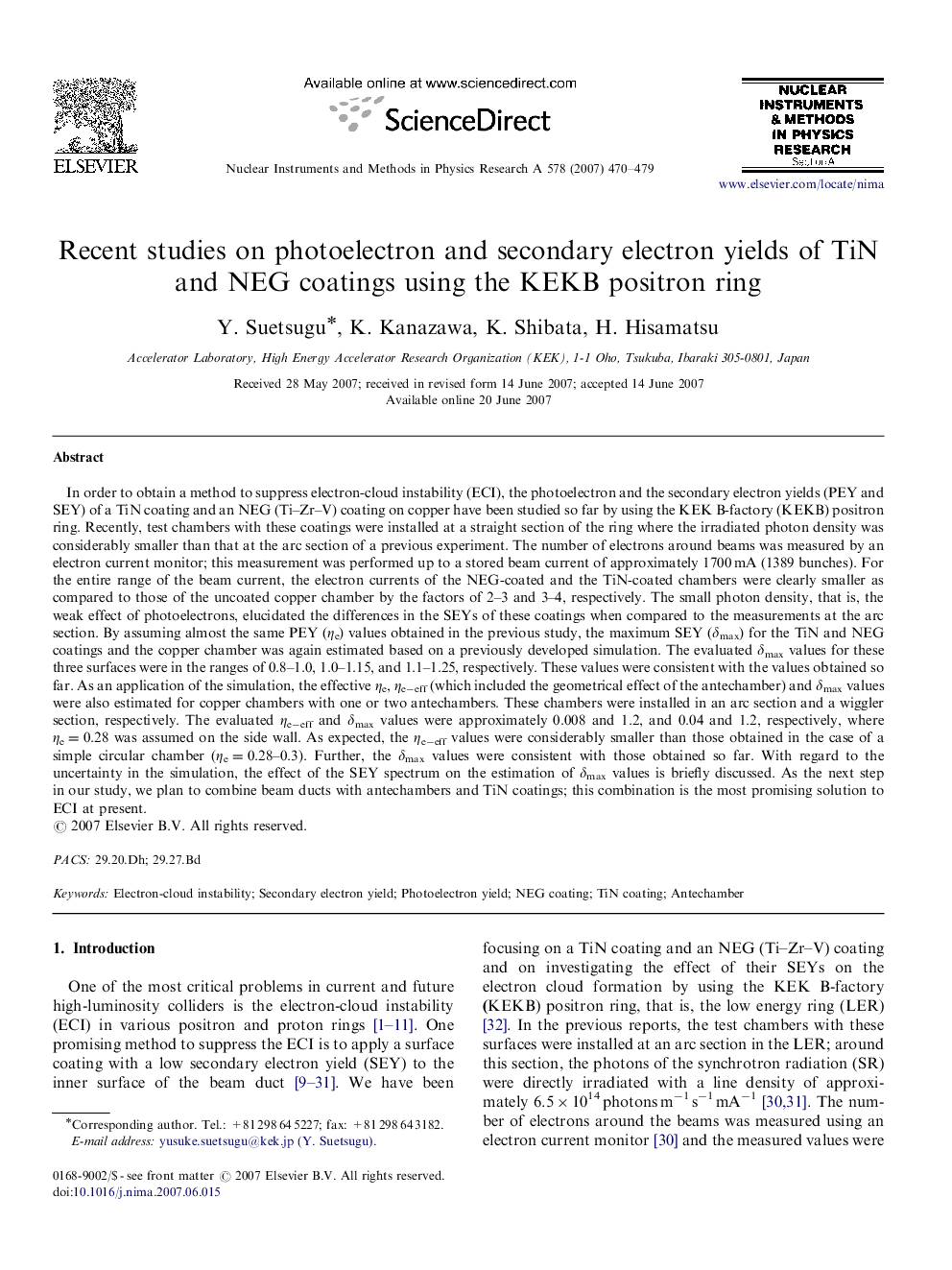 Recent studies on photoelectron and secondary electron yields of TiN and NEG coatings using the KEKB positron ring