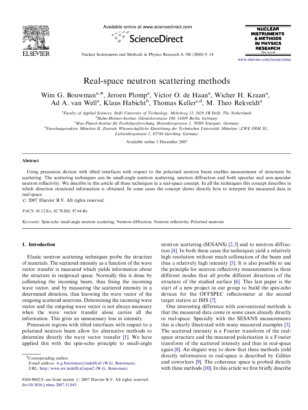 Real-space neutron scattering methods