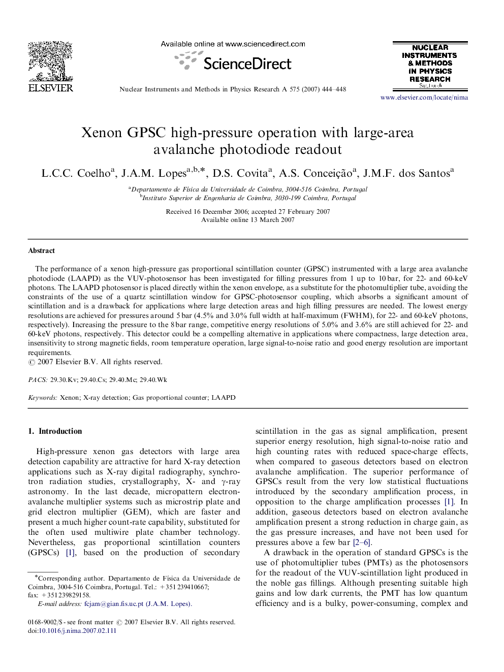 Xenon GPSC high-pressure operation with large-area avalanche photodiode readout