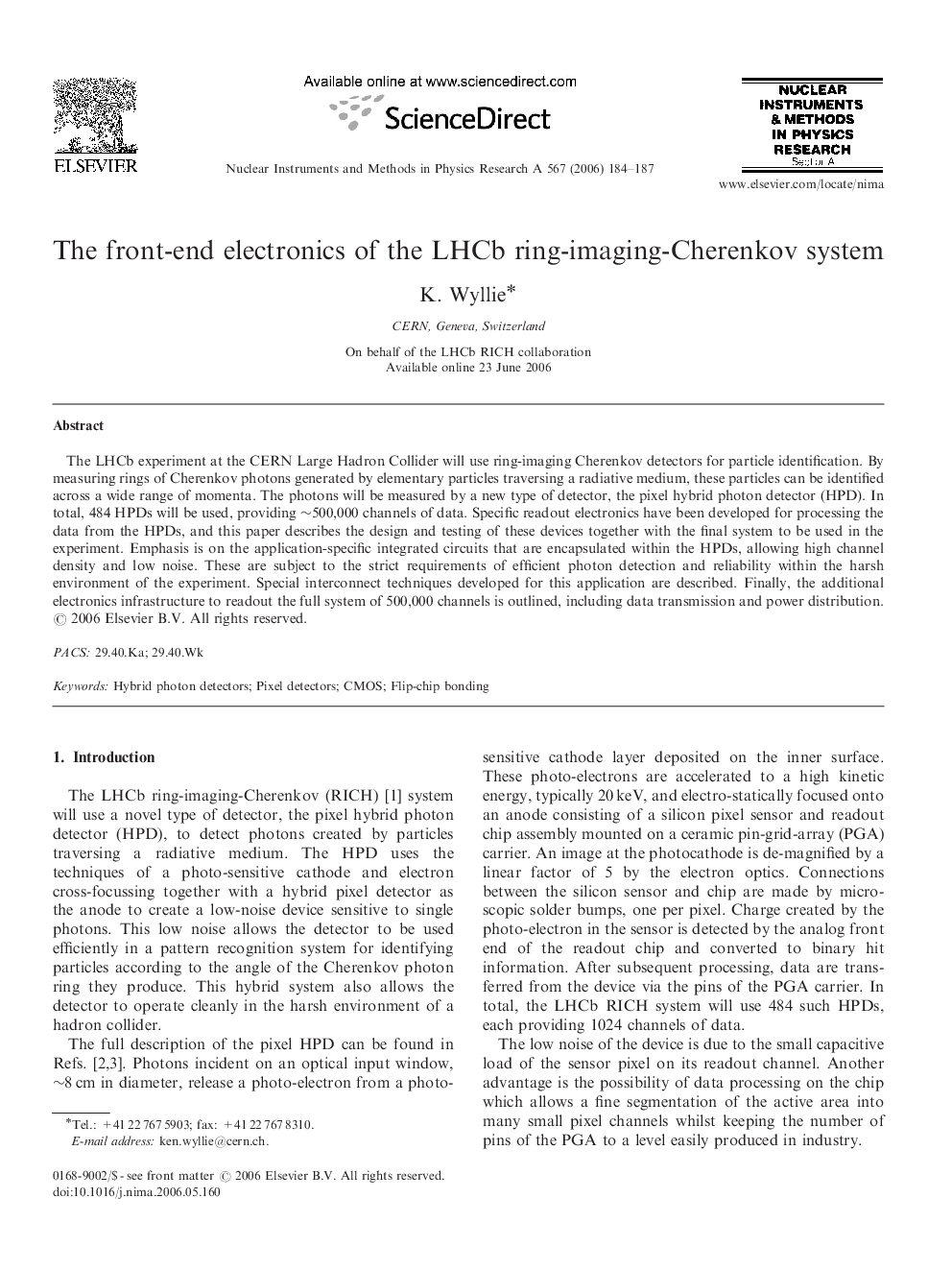 The front-end electronics of the LHCb ring-imaging-Cherenkov system