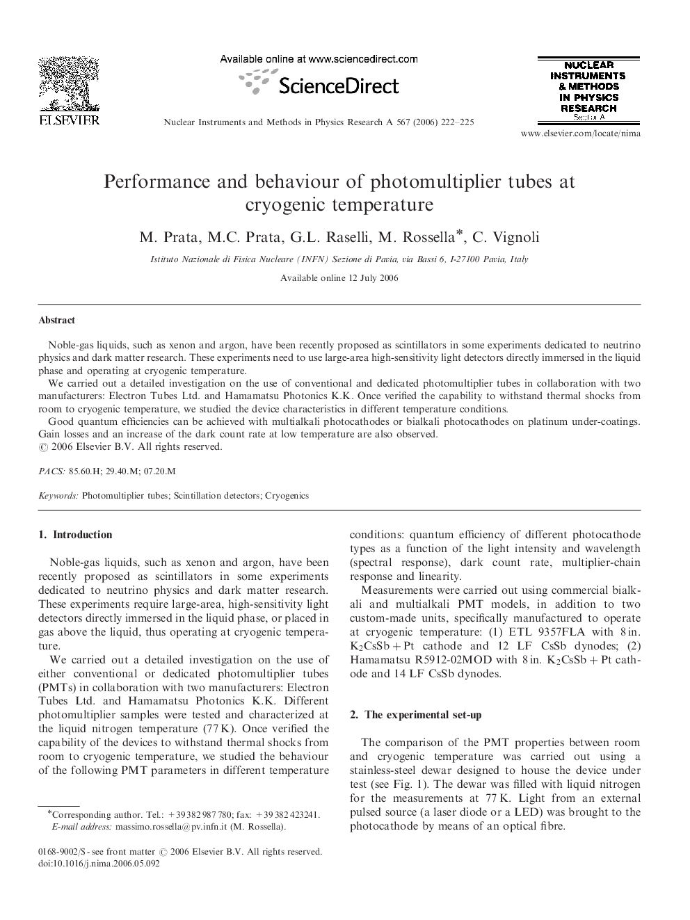 Performance and behaviour of photomultiplier tubes at cryogenic temperature