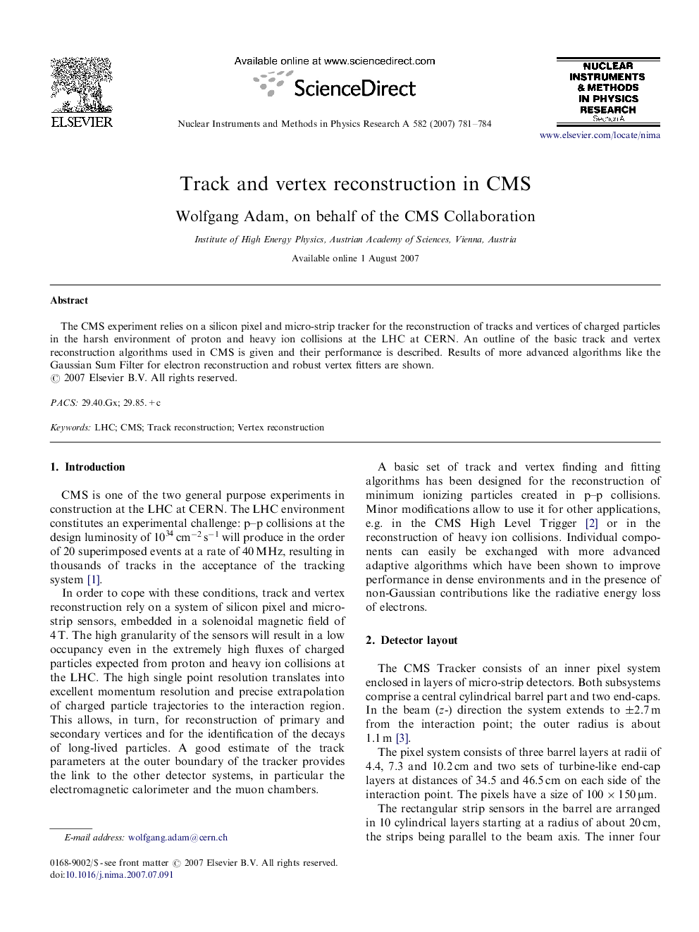 Track and vertex reconstruction in CMS