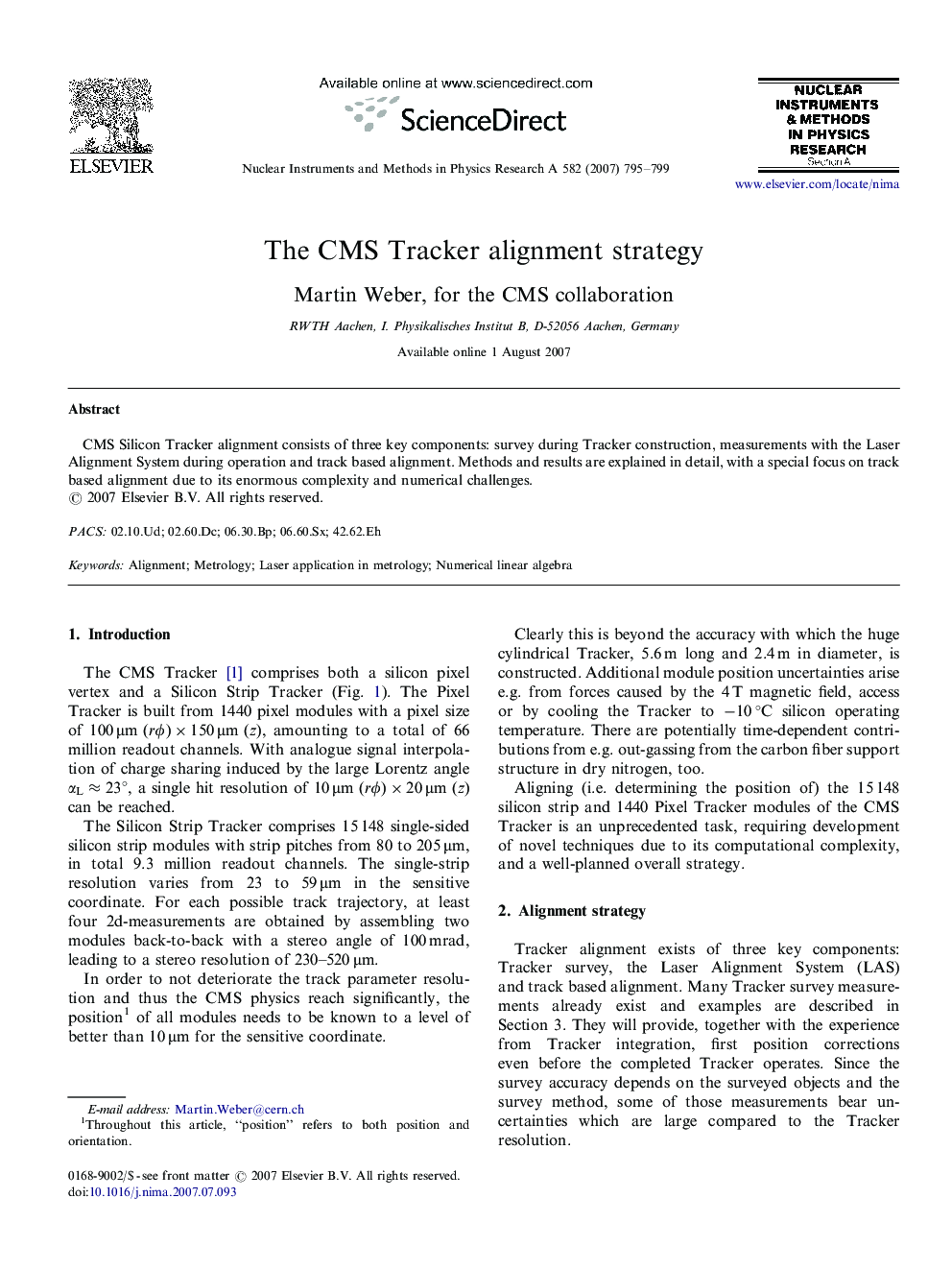 The CMS Tracker alignment strategy
