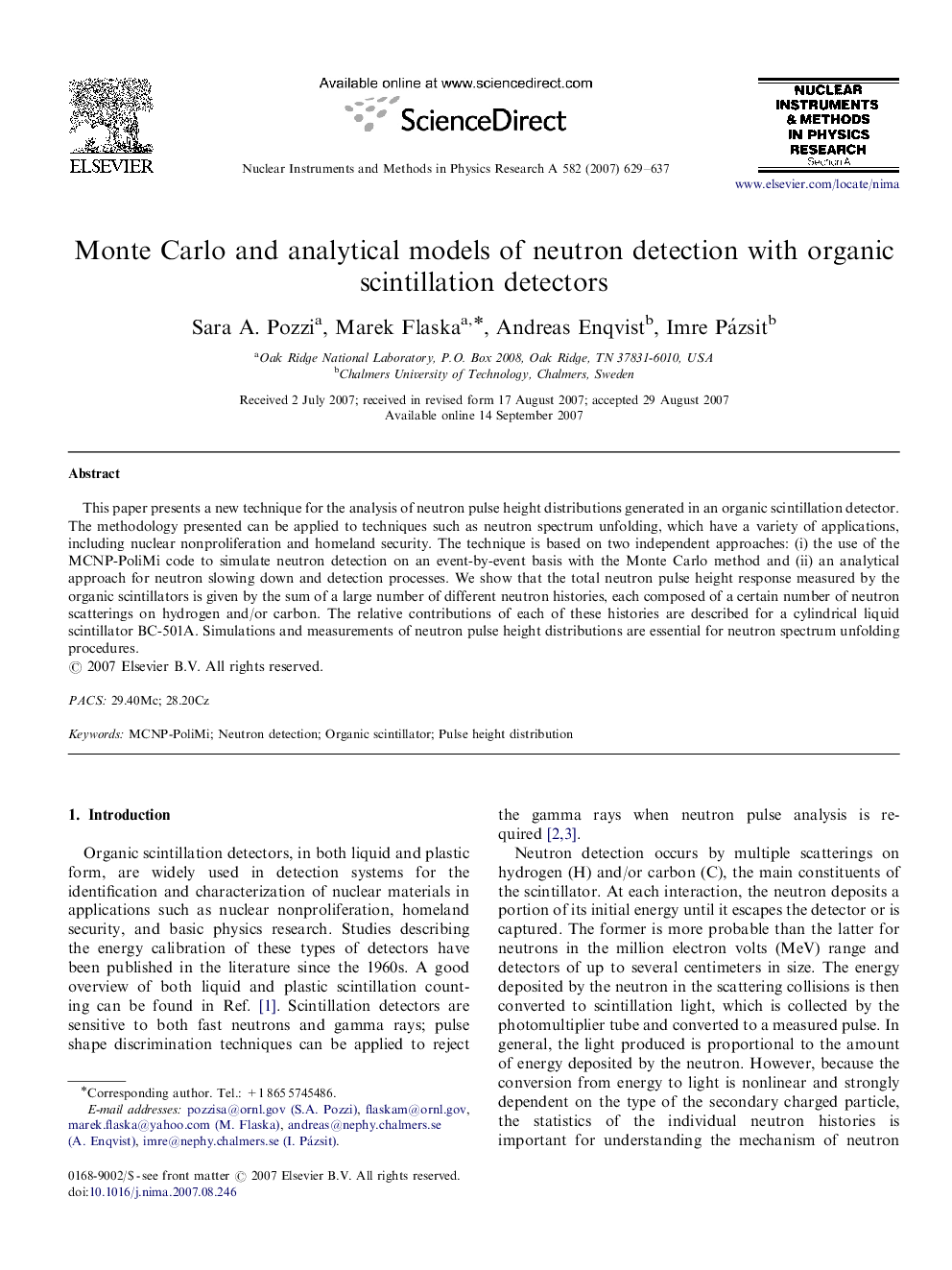 Monte Carlo and analytical models of neutron detection with organic scintillation detectors