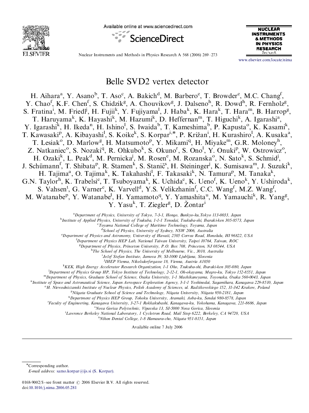 Belle SVD2 vertex detector