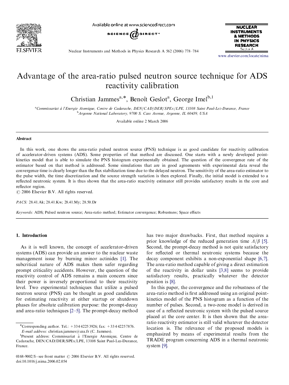 Advantage of the area-ratio pulsed neutron source technique for ADS reactivity calibration