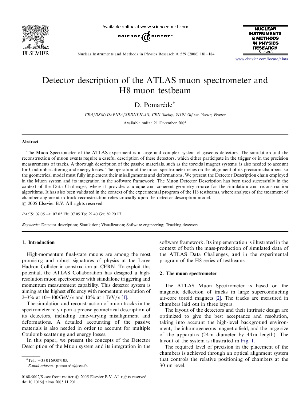 Detector description of the ATLAS muon spectrometer and H8 muon testbeam