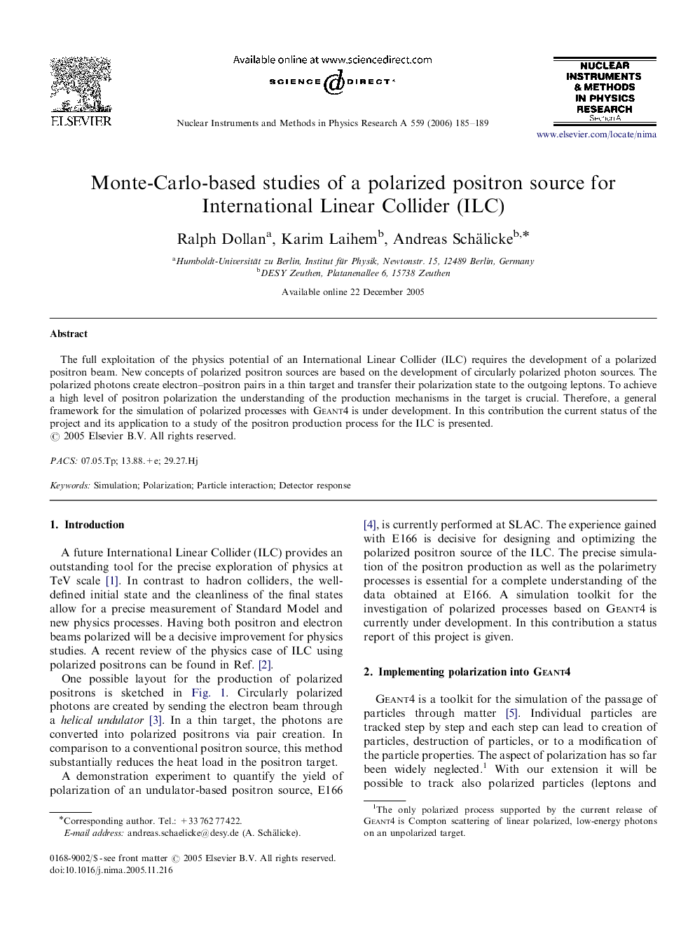 Monte-Carlo-based studies of a polarized positron source for International Linear Collider (ILC)