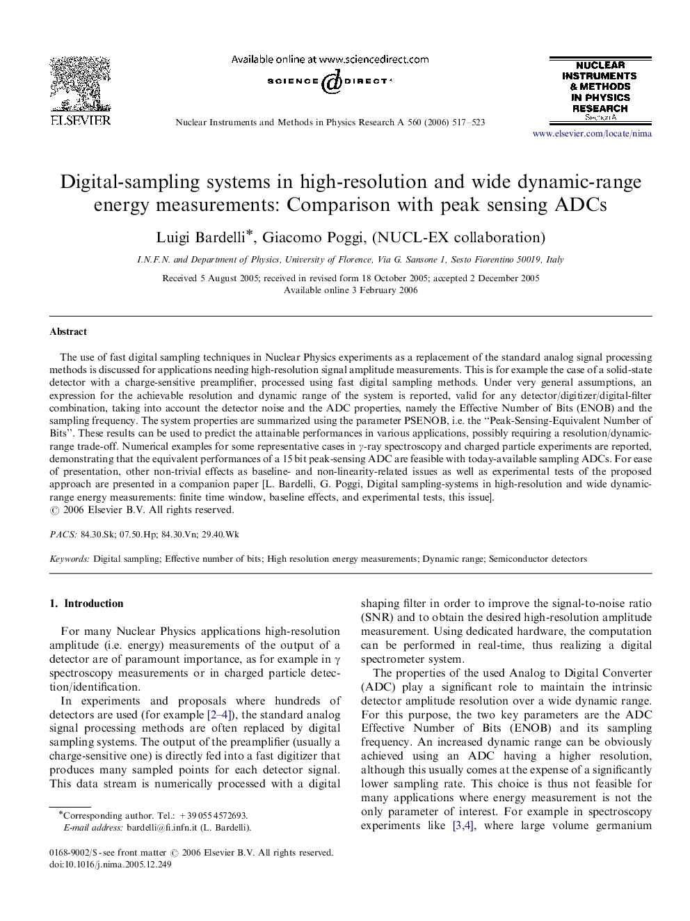 Digital-sampling systems in high-resolution and wide dynamic-range energy measurements: Comparison with peak sensing ADCs