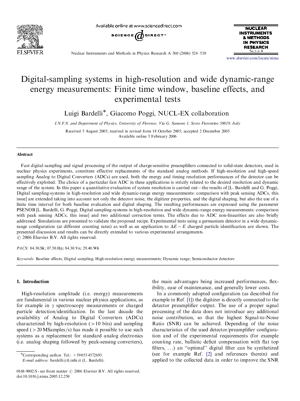 Digital-sampling systems in high-resolution and wide dynamic-range energy measurements: Finite time window, baseline effects, and experimental tests