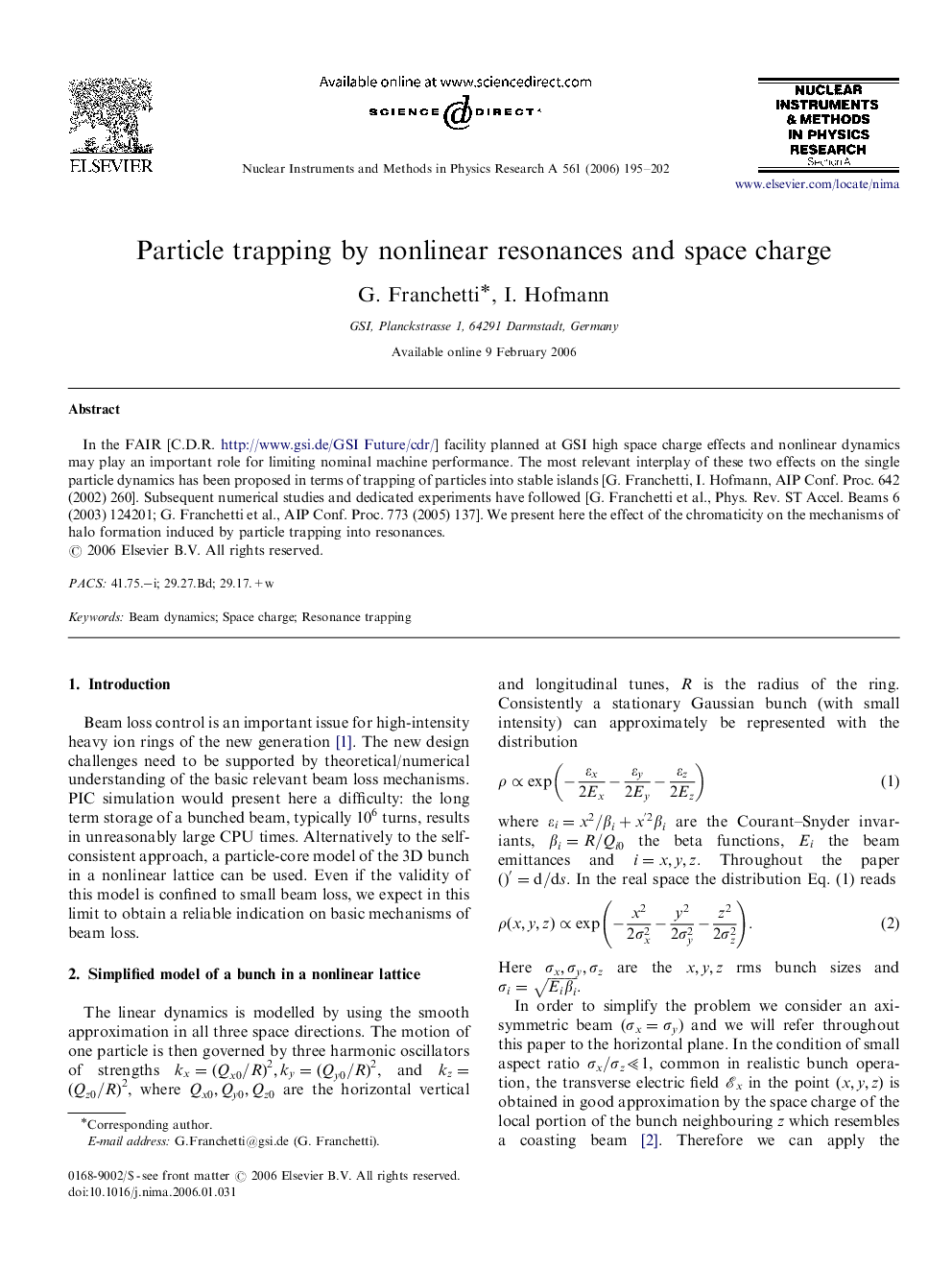 Particle trapping by nonlinear resonances and space charge