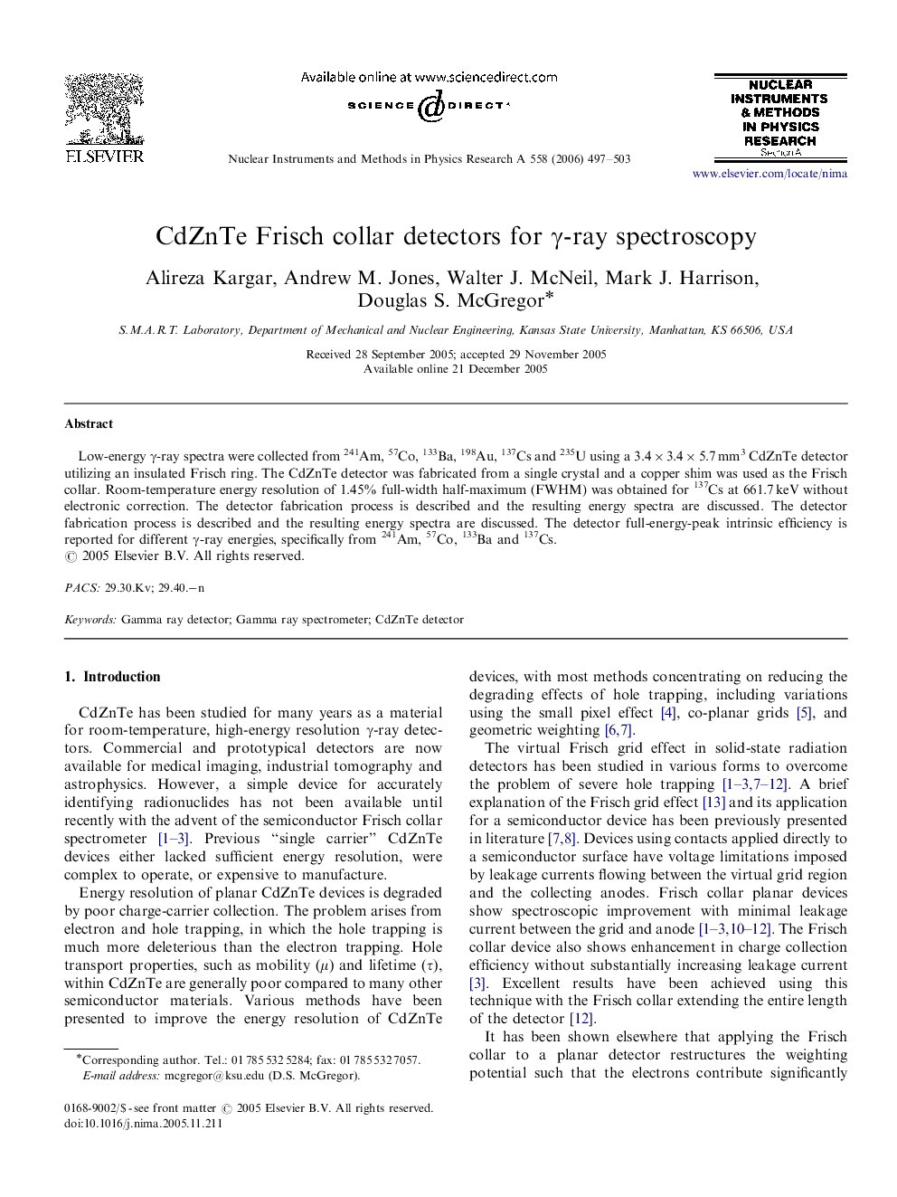 CdZnTe Frisch collar detectors for γ-ray spectroscopy