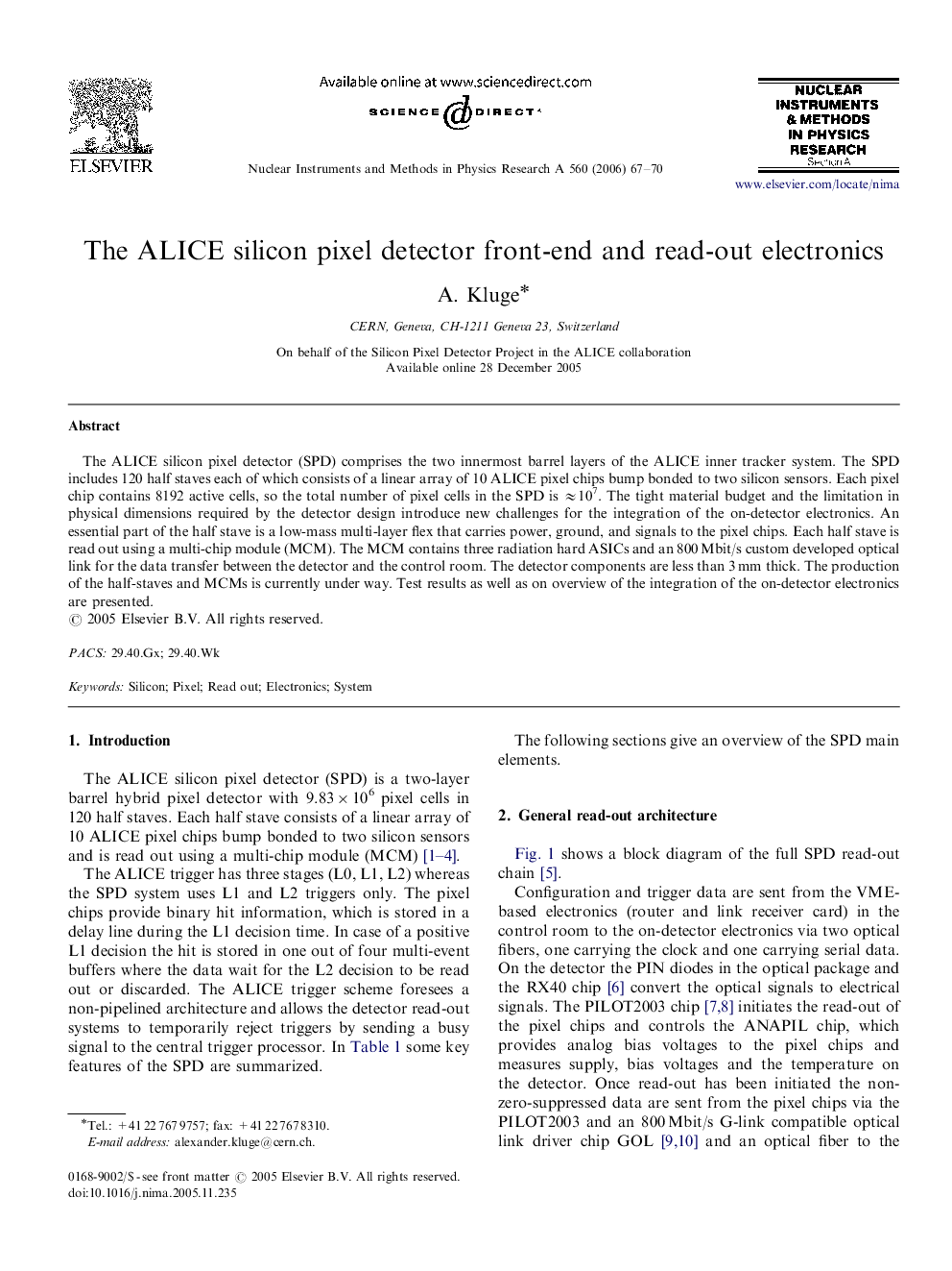 The ALICE silicon pixel detector front-end and read-out electronics