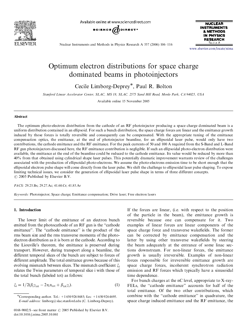 Optimum electron distributions for space charge dominated beams in photoinjectors