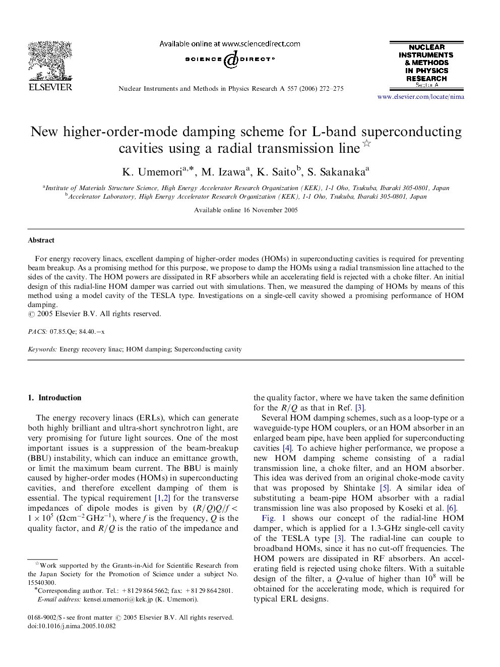 New higher-order-mode damping scheme for L-band superconducting cavities using a radial transmission line 