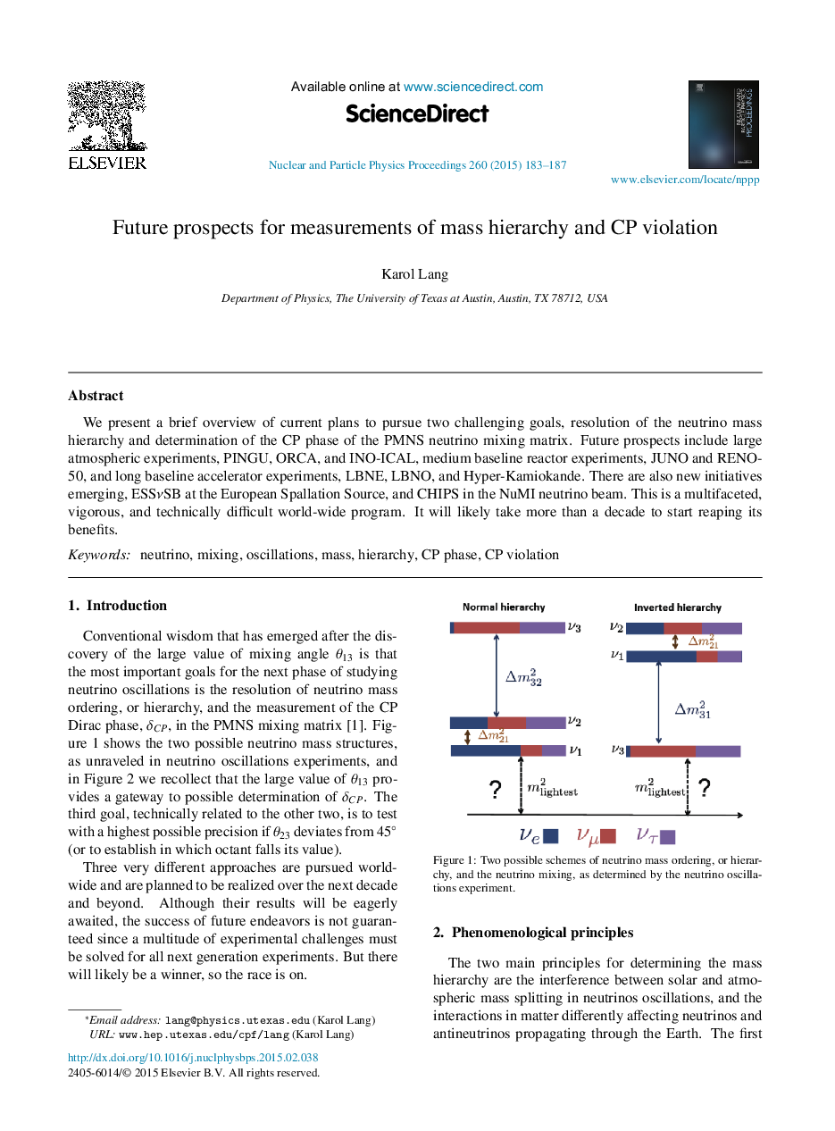 Future prospects for measurements of mass hierarchy and CP violation