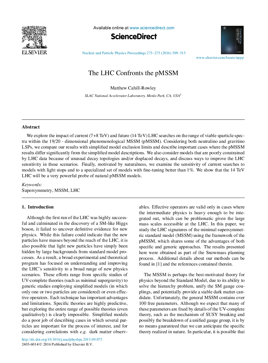 The LHC Confronts the pMSSM