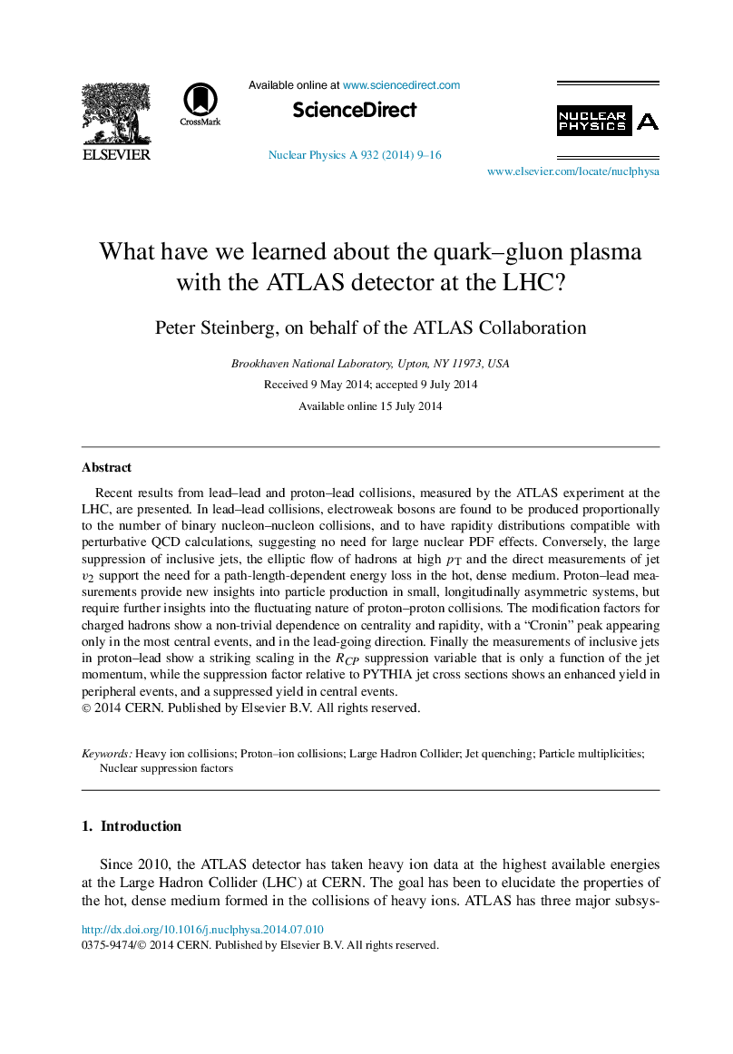 What have we learned about the quark–gluon plasma with the ATLAS detector at the LHC?