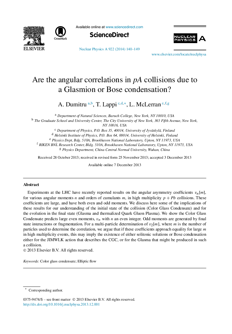 Are the angular correlations in pA collisions due to a Glasmion or Bose condensation?