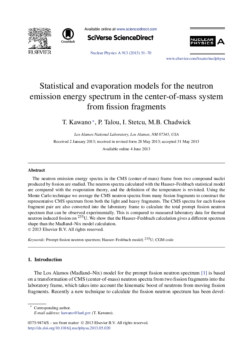 Statistical and evaporation models for the neutron emission energy spectrum in the center-of-mass system from fission fragments