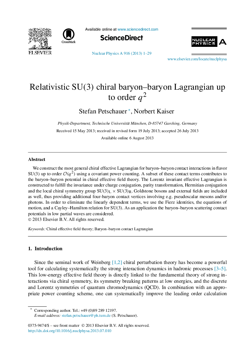 Relativistic SU(3)SU(3) chiral baryon–baryon Lagrangian up to order q2q2