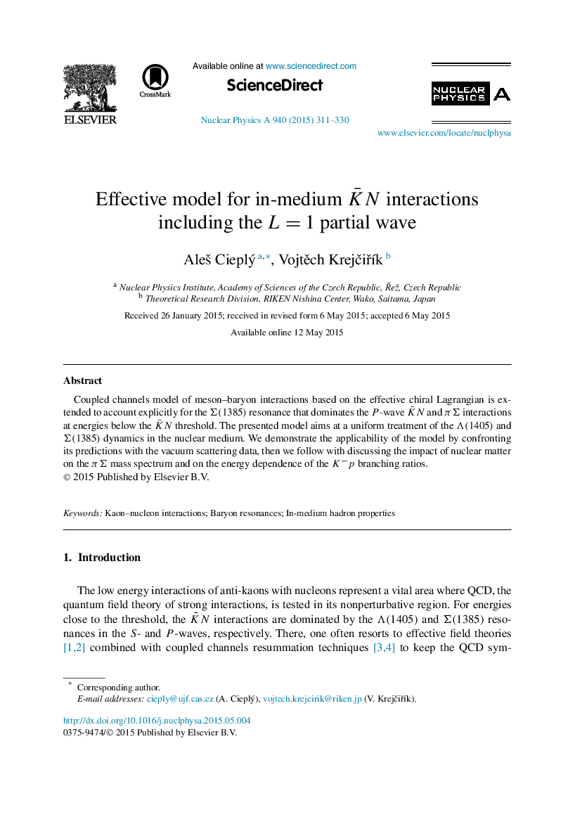 Effective model for in-medium K¯N interactions including the L=1L=1 partial wave