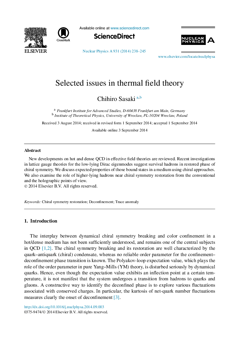 Selected issues in thermal field theory