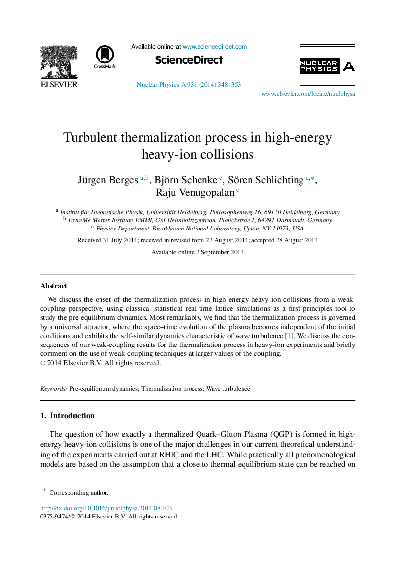 Turbulent thermalization process in high-energy heavy-ion collisions