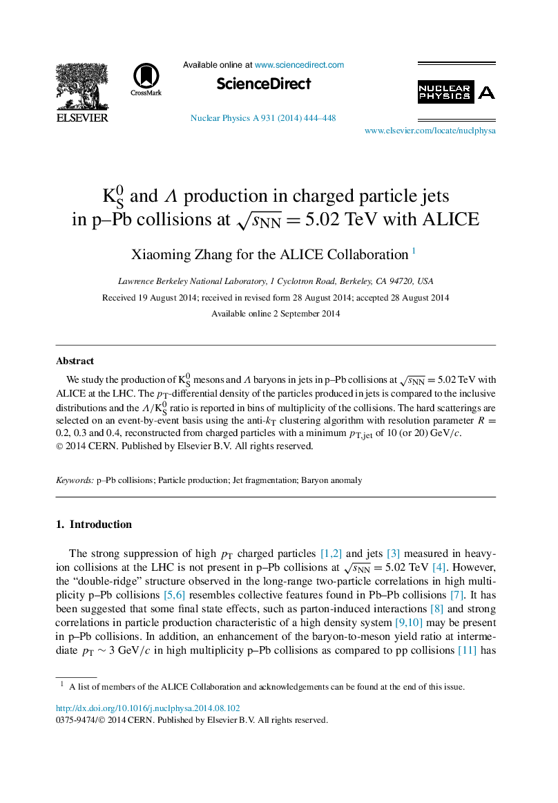 KS0 and Λ   production in charged particle jets in p–Pb collisions at sNN=5.02TeV with ALICE