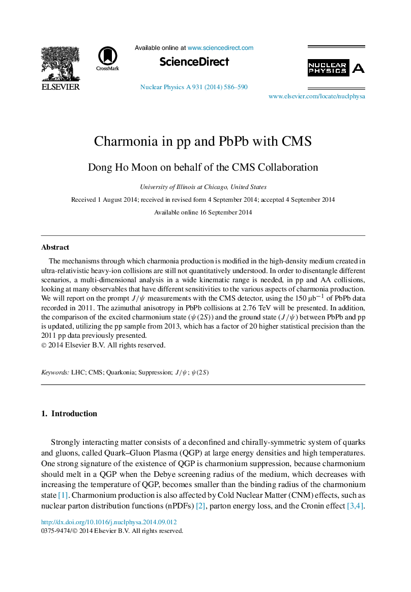 Charmonia in pp and PbPb with CMS