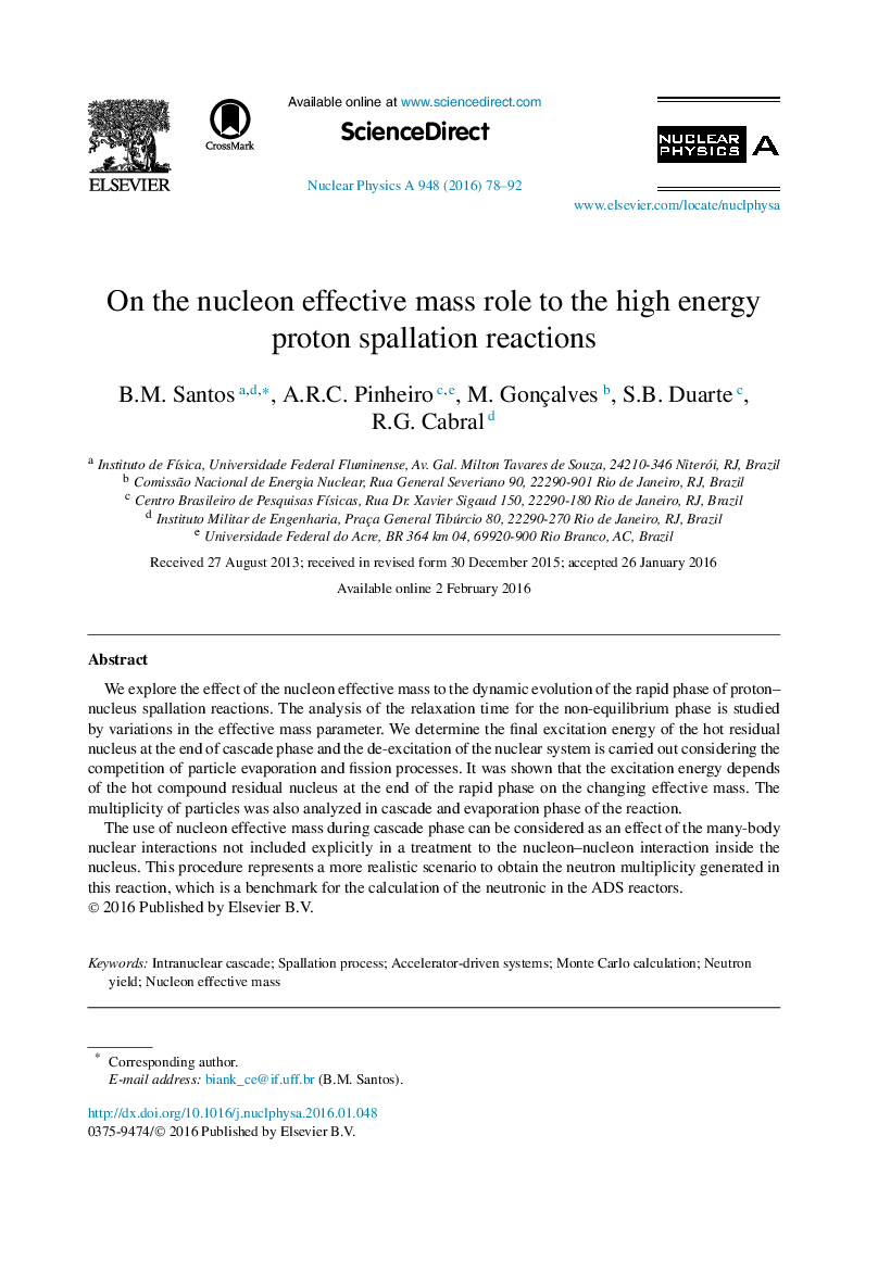 On the nucleon effective mass role to the high energy proton spallation reactions