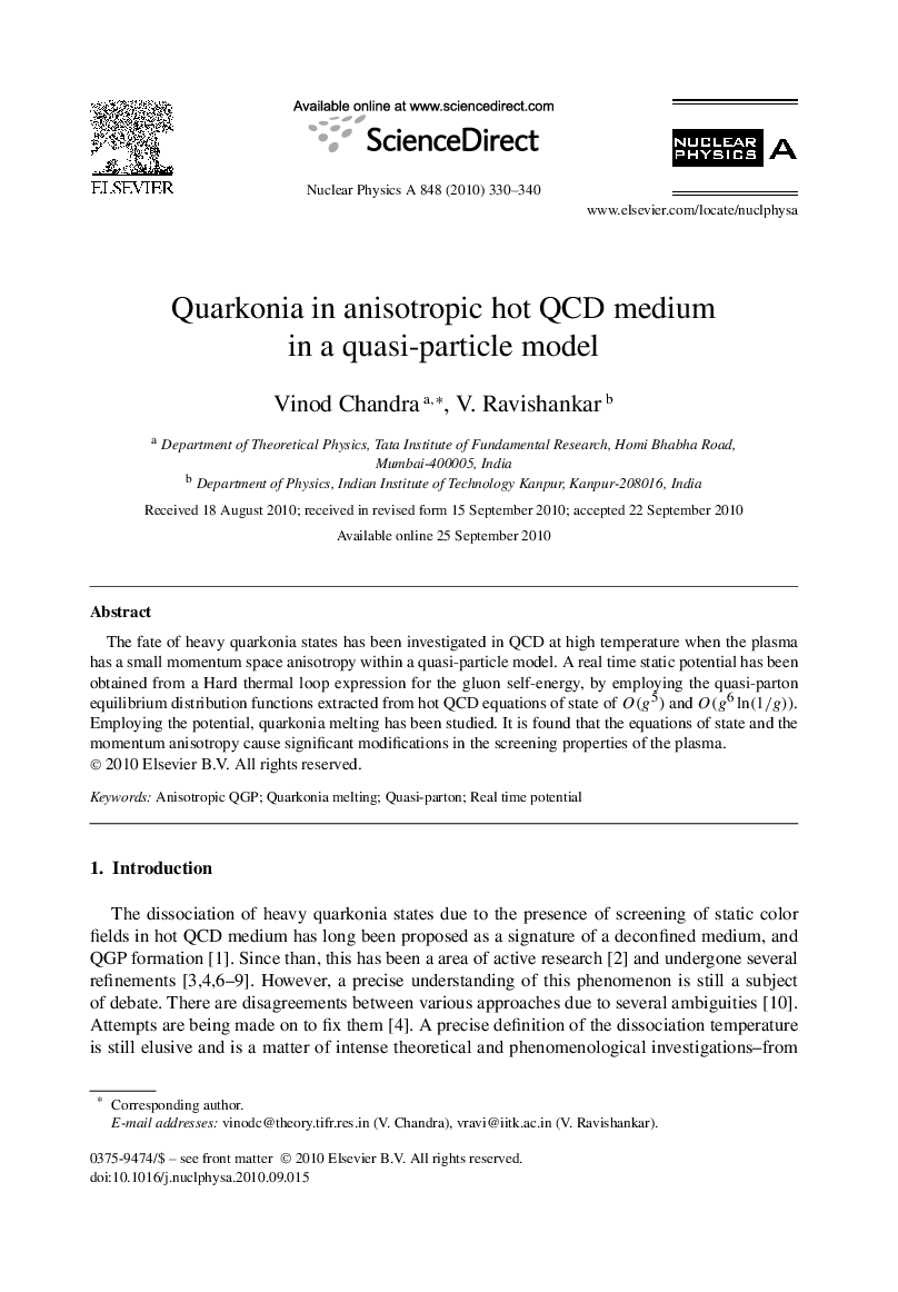 Quarkonia in anisotropic hot QCD medium in a quasi-particle model