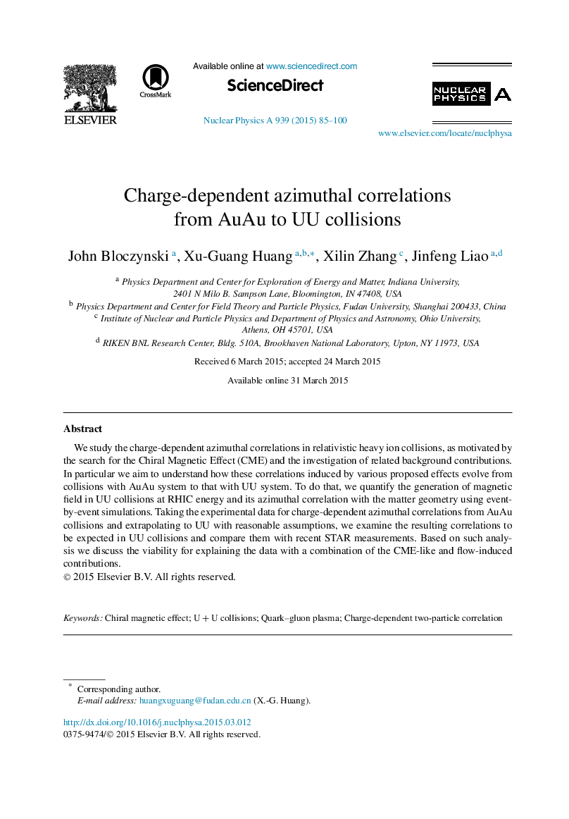 Charge-dependent azimuthal correlations from AuAu to UU collisions