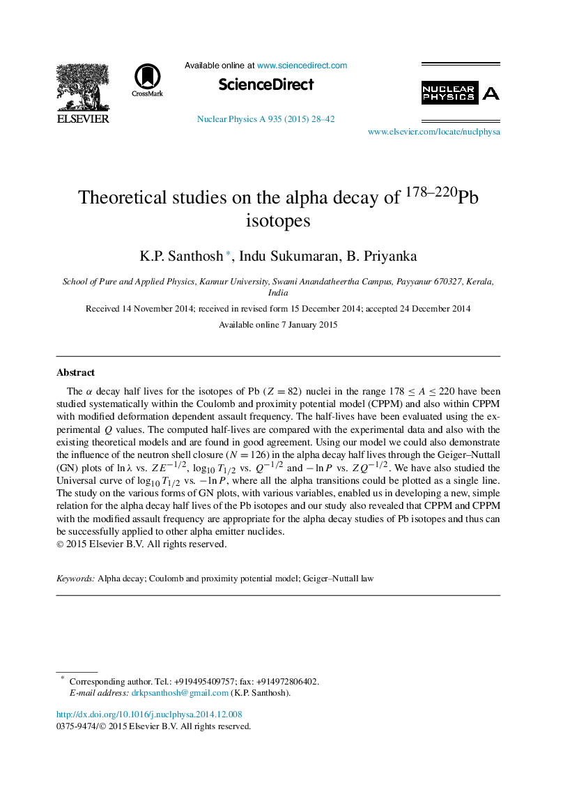 Theoretical studies on the alpha decay of 178–220Pb isotopes