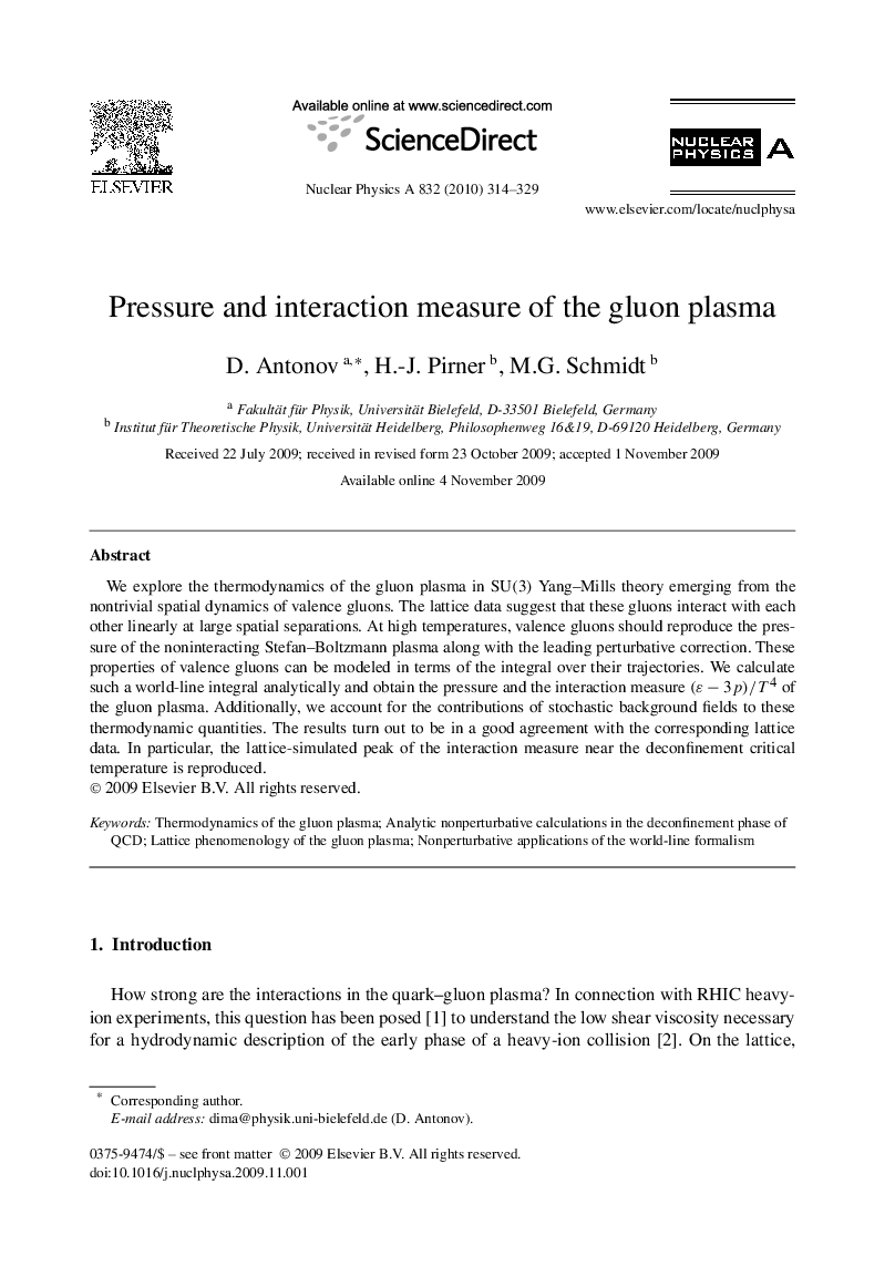 Pressure and interaction measure of the gluon plasma