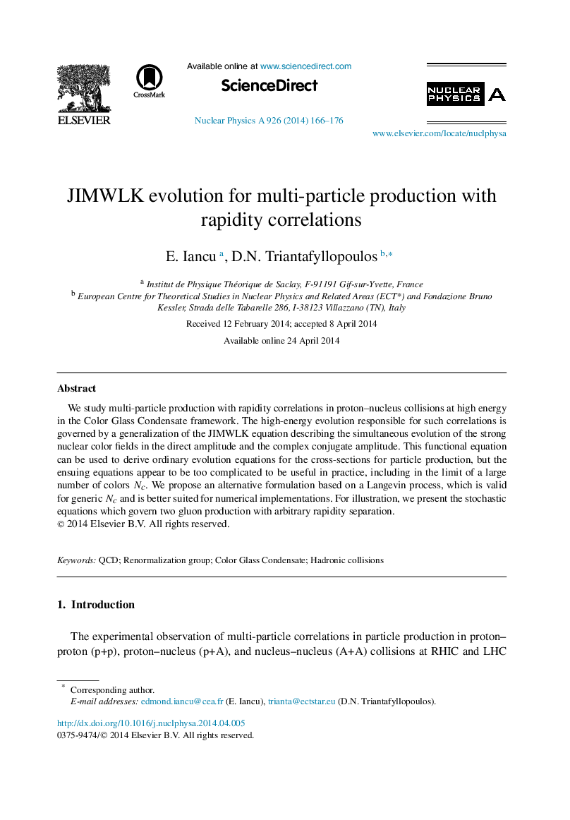 JIMWLK evolution for multi-particle production with rapidity correlations