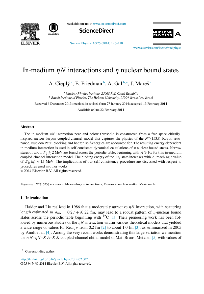 In-medium ηN interactions and η nuclear bound states