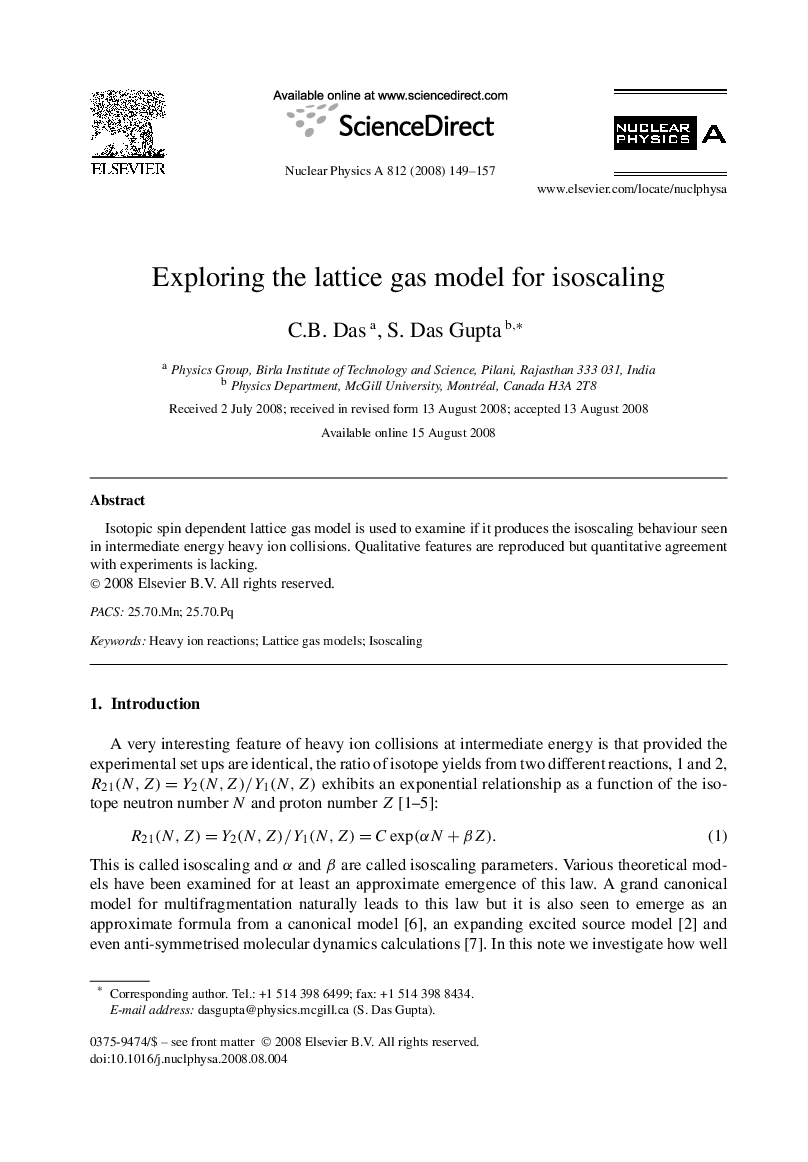 Exploring the lattice gas model for isoscaling
