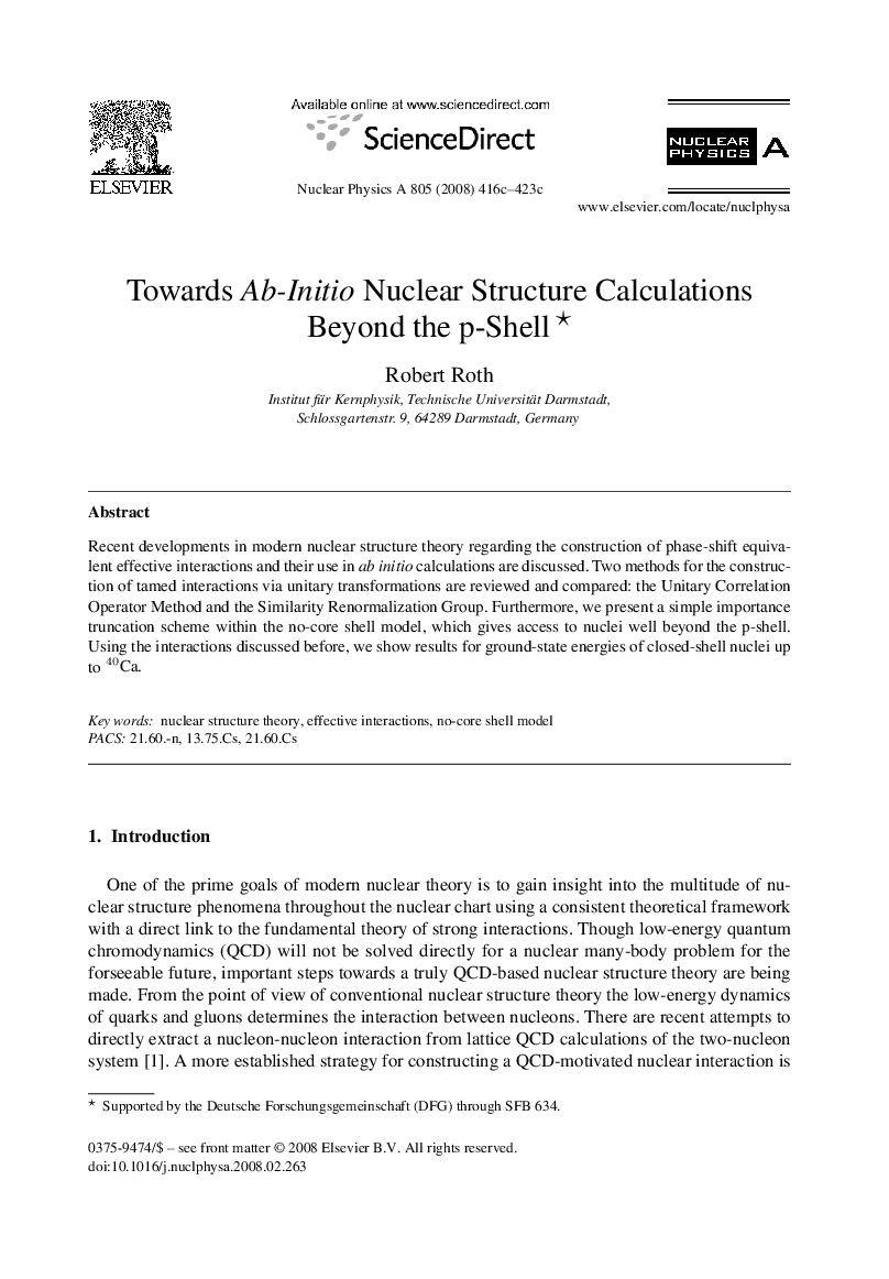 Towards Ab-Initio Nuclear Structure Calculations Beyond the p-Shell 