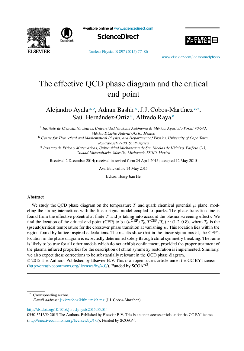 The effective QCD phase diagram and the critical end point