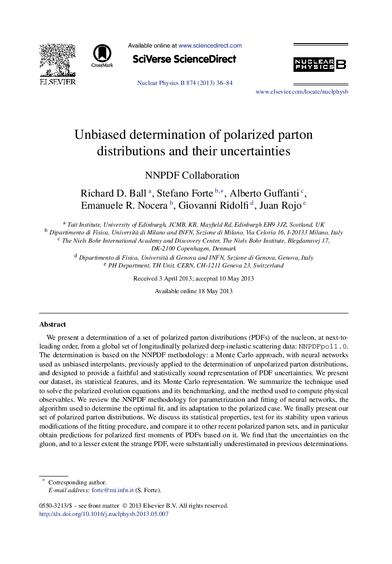 Unbiased determination of polarized parton distributions and their uncertainties
