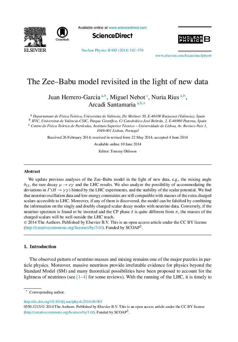 The Zee–Babu model revisited in the light of new data