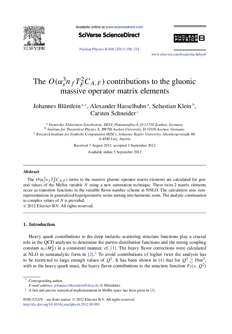 The O(Î±s3nfTF2CA,F) contributions to the gluonic massive operator matrix elements
