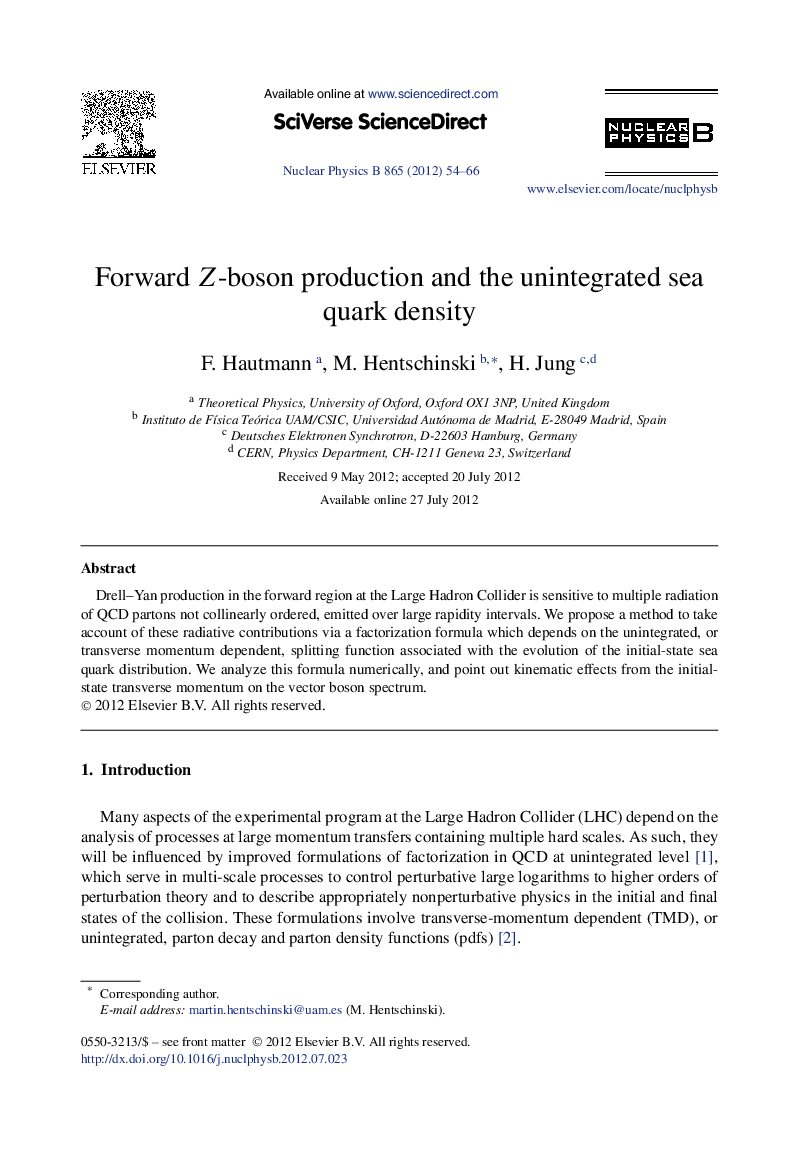 Forward Z-boson production and the unintegrated sea quark density
