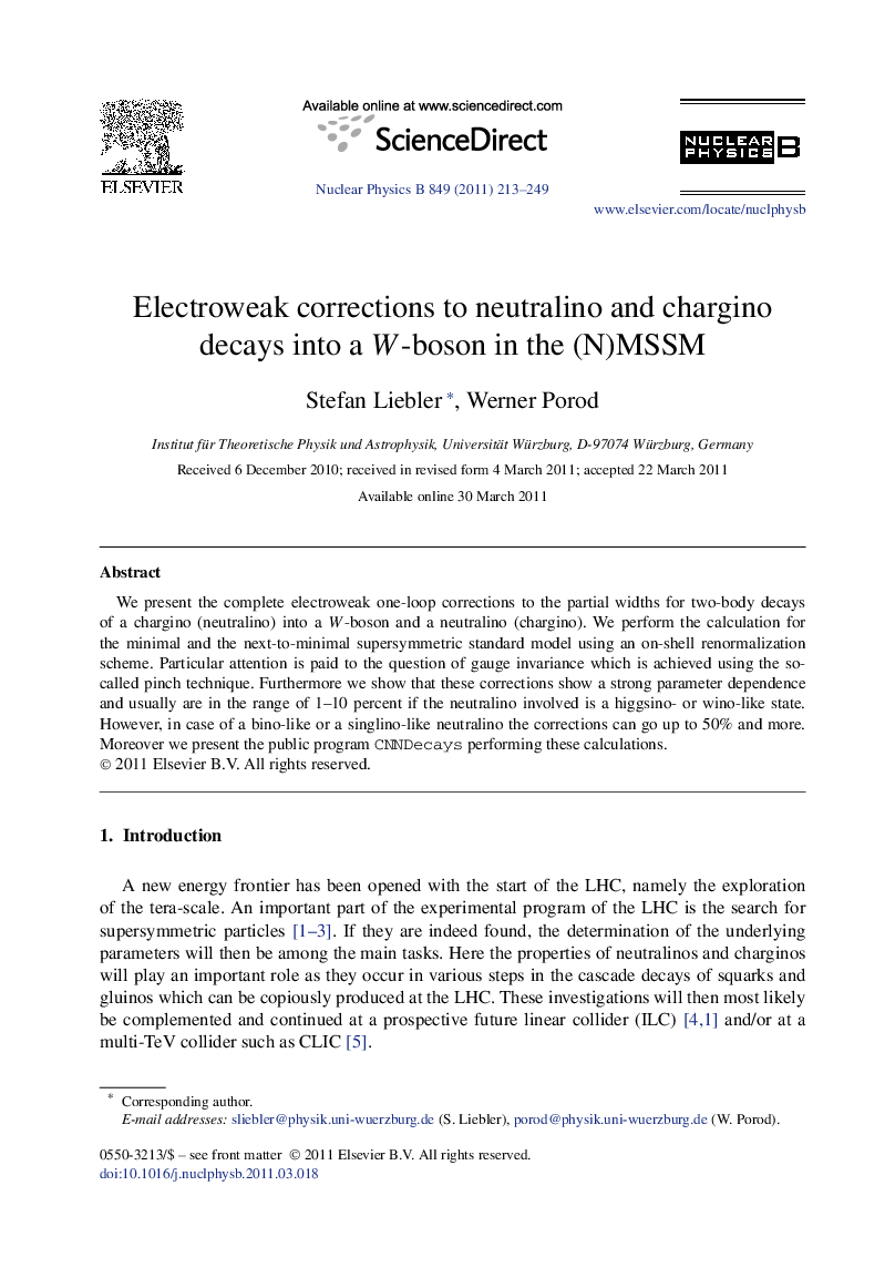 Electroweak corrections to neutralino and chargino decays into a W-boson in the (N)MSSM