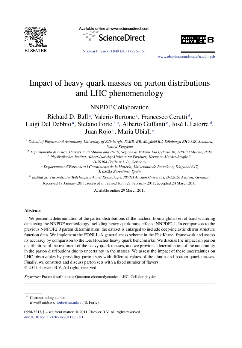 Impact of heavy quark masses on parton distributions and LHC phenomenology
