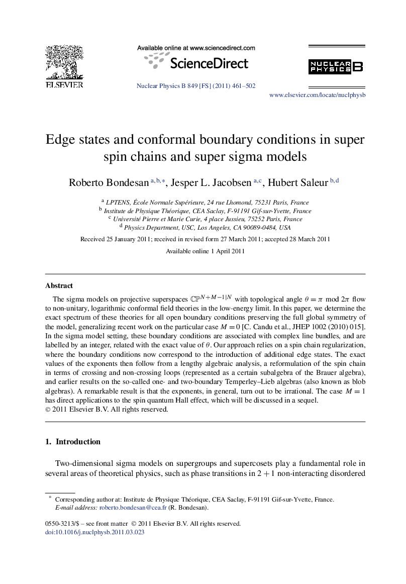 Edge states and conformal boundary conditions in super spin chains and super sigma models